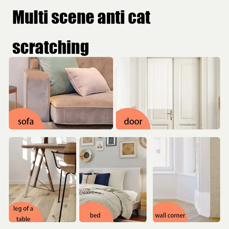 Accessories for Cats Transparent Furniture Protectors Cover Sofa Protection Pads PVC 3m Self-adhesive Cat Supplies Pet Products