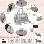 Pet Carrier Bag Airline Approved Up for Cats and Dogs Up to 20LBs, Soft Cat Carrier Dog Carrier Travel Kitten Carrier with Mat - Image 4