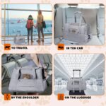 Pet Carrier Bag Airline Approved Up for Cats and Dogs Up to 20LBs, Soft Cat Carrier Dog Carrier Travel Kitten Carrier with Mat - Image 6