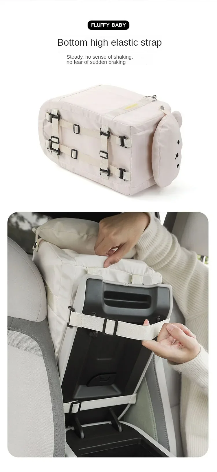 Pet Dog Car Seat Cat Carrier Booster Seat on Armrest Travel Bags for Cats Dogs with Easy Carrying Strap Travel Car Carrier