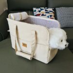 Dog Car Seat Dog Booster Car Seat Cat Carrier Bag Cat Bed for Small Dogs Cats Pet Car Seat with Pad and Straps for Dogs Cats - Image 2
