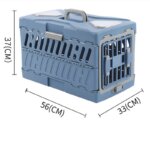 Pet Supplies Car Portable Cat Cage Portable Foldable Flight Case Breathable Kennel For Outing Pet Check-in Box - Image 6