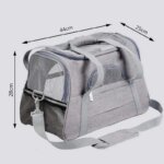 Pet Carrier Bag Foldable Small Dog Cat Carrying Out Bags Expansion Pet Travel Bag Mesh Breathable Expansion Crossbody Handbag - Image 4