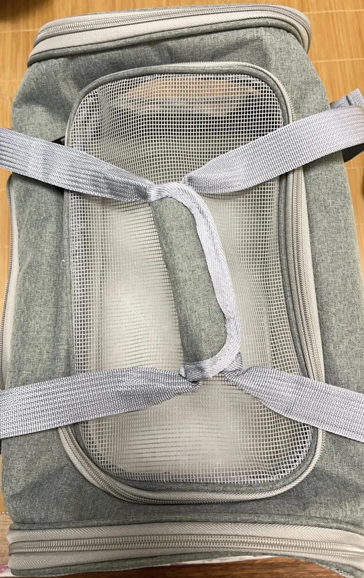 Pet Carrier Bag Foldable Small Dog Cat Carrying Out Bags Expansion Pet Travel Bag Mesh Breathable Expansion Crossbody Handbag