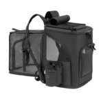 Pet Carrier Backpack Expandable for Cats Dogs Under 18 LB | Breathable Mesh Cat Backpack Carrier Bag | Foldable Dog Backpack - Image 3