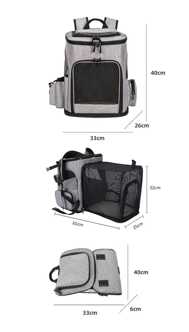 Pet Carrier Backpack Expandable for Cats Dogs Under 18 LB | Breathable Mesh Cat Backpack Carrier Bag | Foldable Dog Backpack Pet Carrier Backpack Expandable for Cats Dogs Under 18 LB | Breathable Mesh Cat Backpack Carrier Bag | Foldable Dog Backpack