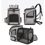 Pet Carrier Backpack Expandable for Cats Dogs Under 18 LB | Breathable Mesh Cat Backpack Carrier Bag | Foldable Dog Backpack - Image 2