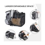 Breathable Pet Cat Carrier Backpack Foldable Expandable Large Capacity Creative Transport Travel Bag for Cats Dogs - Image 4