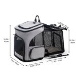 Breathable Pet Cat Carrier Backpack Foldable Expandable Large Capacity Creative Transport Travel Bag for Cats Dogs - Image 6
