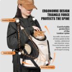 Pet Chest Backpack Front Carrying Tote Backpack Dogs and Cats Breathable Portable Outdoor Bag Shoulder Cat Bag - Image 2