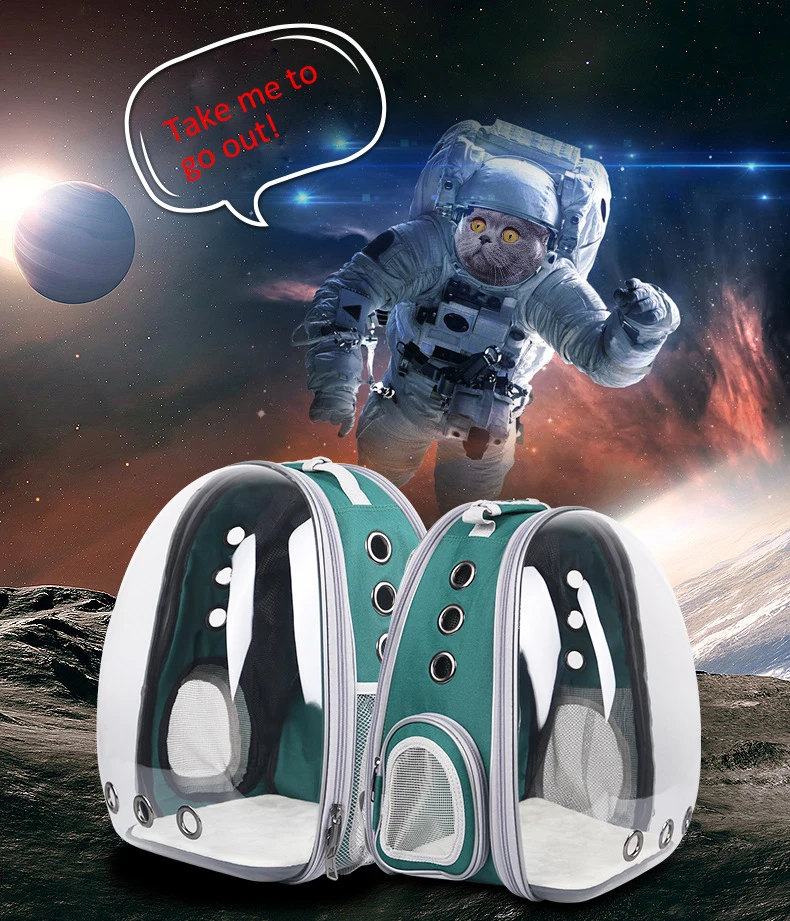 High Quality Astronaut Portable Cat Travel Bag Breathable Space Capsule Expandable Transparent Carrier Pet Backpack For Cat Dog High Quality Astronaut Portable Cat Travel Bag Breathable Space Capsule Expandable Transparent Carrier Pet Backpack For Cat Dog