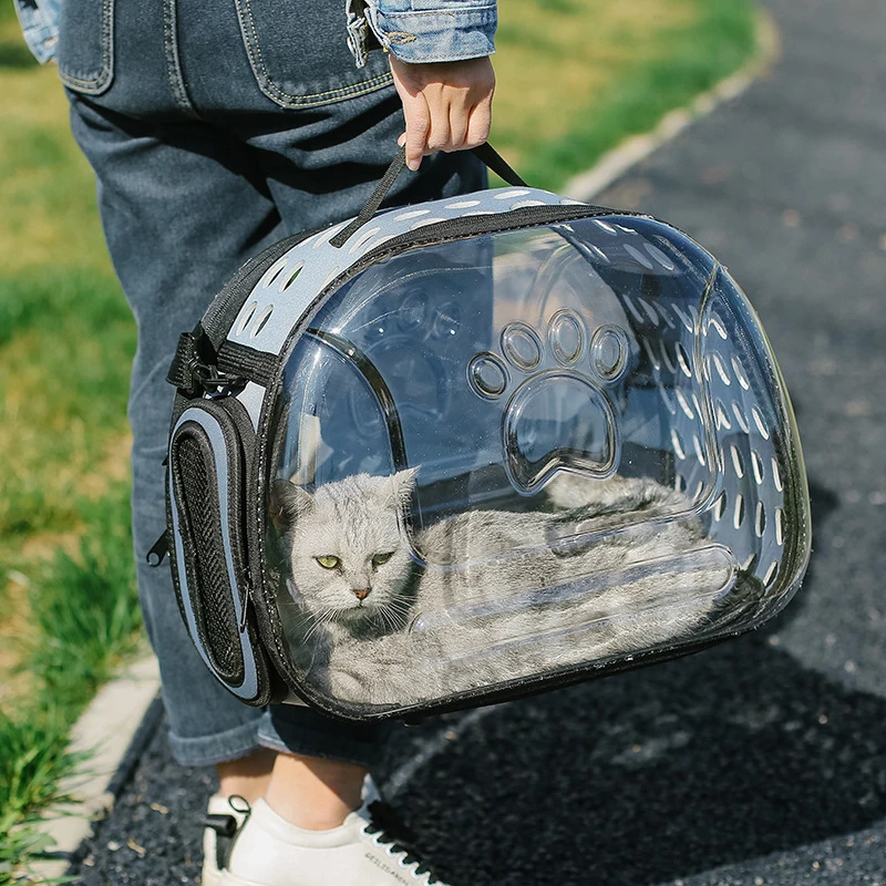 Transparent Foldable Outdoor Pet Travel Carrier Bag Handbag Puppy & Kitten Capsule Transparent Portable Shoulder Strap Bag Transparent Foldable Outdoor Pet Travel Carrier Bag Handbag Puppy & Kitten Capsule Transparent Portable Shoulder Strap Bag