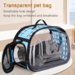 Transparent Foldable Outdoor Pet Travel Carrier Bag Handbag Puppy & Kitten Capsule Transparent Portable Shoulder Strap Bag