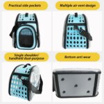 Pet Shoulder Bag Cat Carrier Outdoor Travel Breathable Handbag Puppy & Kitten Capsule Transparent Portable Shoulder Strap Bag - Image 5