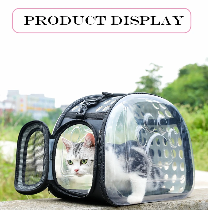 Pet Shoulder Bag Cat Carrier Outdoor Travel Breathable Handbag Puppy & Kitten Capsule Transparent Portable Shoulder Strap Bag Pet Shoulder Bag Cat Carrier Outdoor Travel Breathable Handbag Puppy & Kitten Capsule Transparent Portable Shoulder Strap Bag
