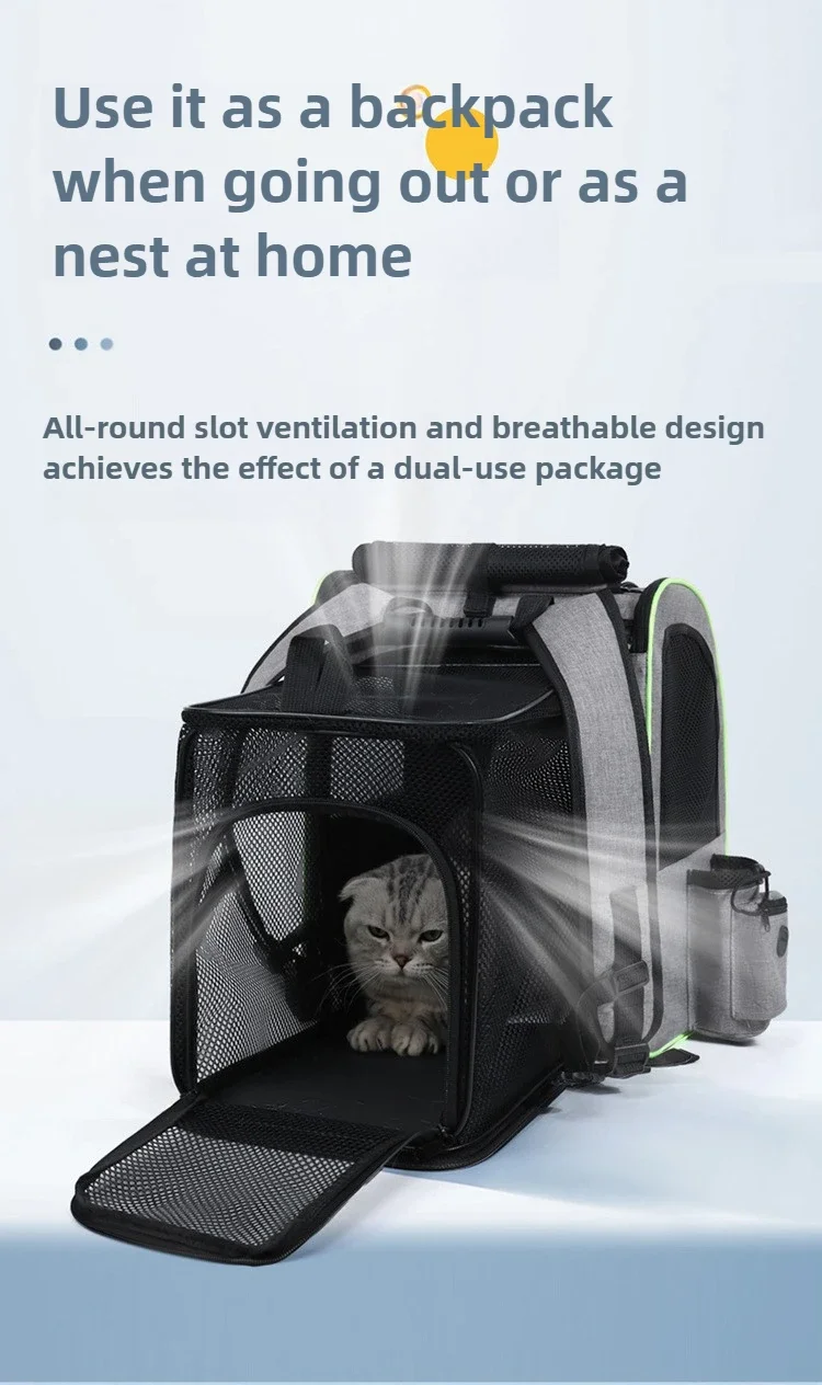 Cat Carrier Backpacks Expandable Cat Backpack with Shade Cover, Breathable Mesh Pet Carrier Backpack Bag for Travel Hiking Campi Cat Carrier Backpacks Expandable Cat Backpack with Shade Cover, Breathable Mesh Pet Carrier Backpack Bag for Travel Hiking Campi
