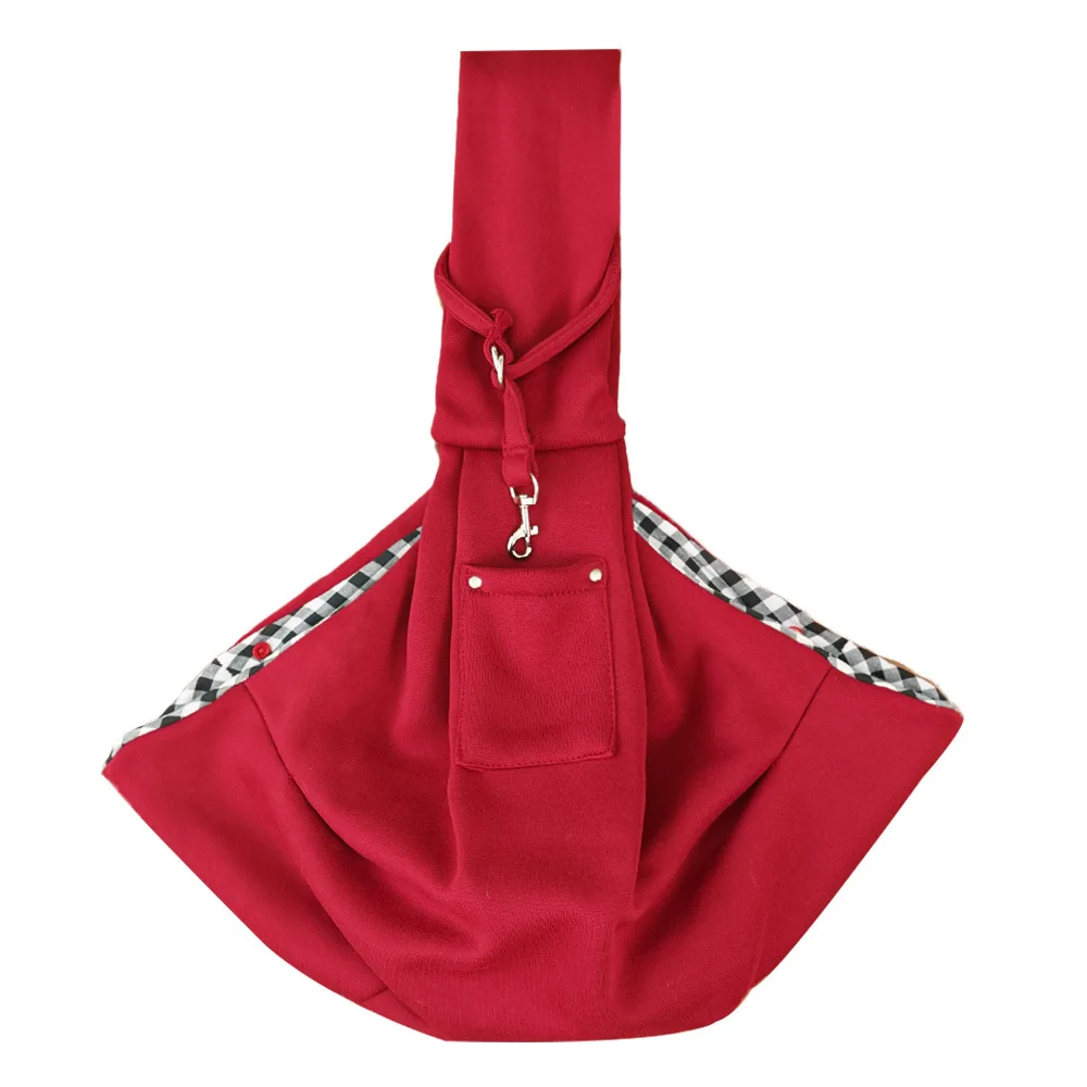 Pet Ortable Shoulder Bag with Pocket Fits Within 7.5kg Dog Cat Sling Carrier for Outdoor Travel Hiking Pet Carrying Supplies