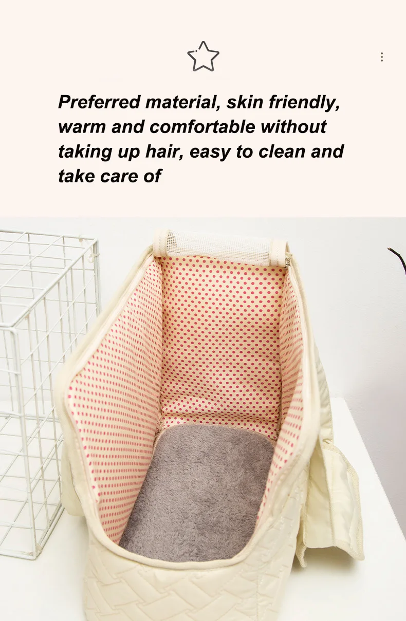 Pet cat carrying bag Escape free portable multi-function pet bag Large capacity breathable cross-body bag portable soft bag zwq Pet cat carrying bag Escape free portable multi-function pet bag Large capacity breathable cross-body bag portable soft bag zwq