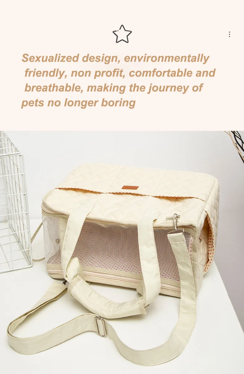 Pet cat carrying bag Escape free portable multi-function pet bag Large capacity breathable cross-body bag portable soft bag zwq Pet cat carrying bag Escape free portable multi-function pet bag Large capacity breathable cross-body bag portable soft bag zwq
