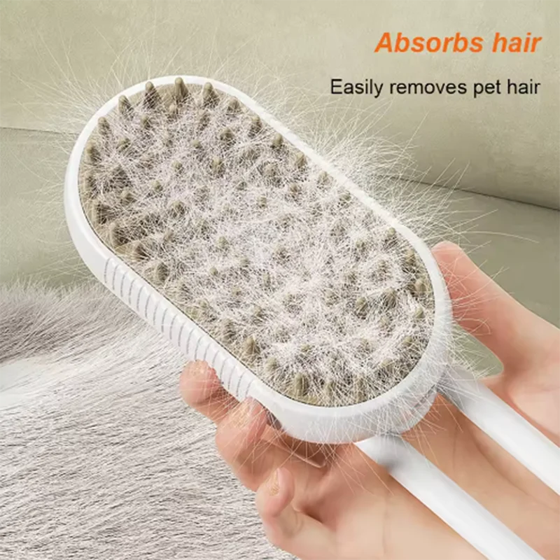 Cat Dog Pet Spray Massage Brush One Button Steam Spray Folding Rotatable Floating Hair Bath Hair Removal Brush Comb Cat Dog Pet Spray Massage Brush One Button Steam Spray Folding Rotatable Floating Hair Bath Hair Removal Brush Comb