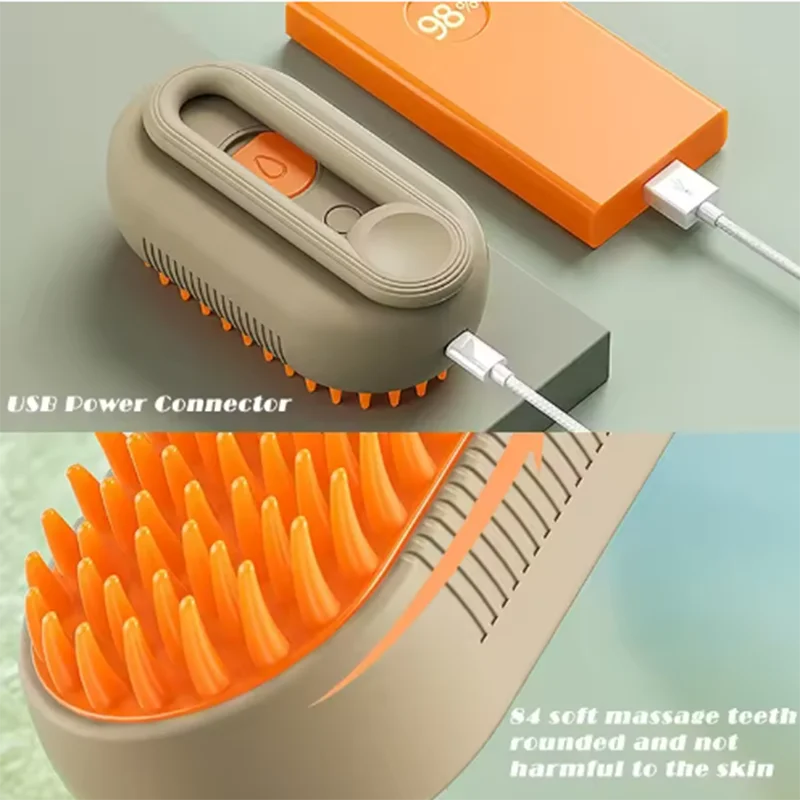 Cat Dog Pet Spray Massage Brush One Button Steam Spray Folding Rotatable Floating Hair Bath Hair Removal Brush Comb Cat Dog Pet Spray Massage Brush One Button Steam Spray Folding Rotatable Floating Hair Bath Hair Removal Brush Comb