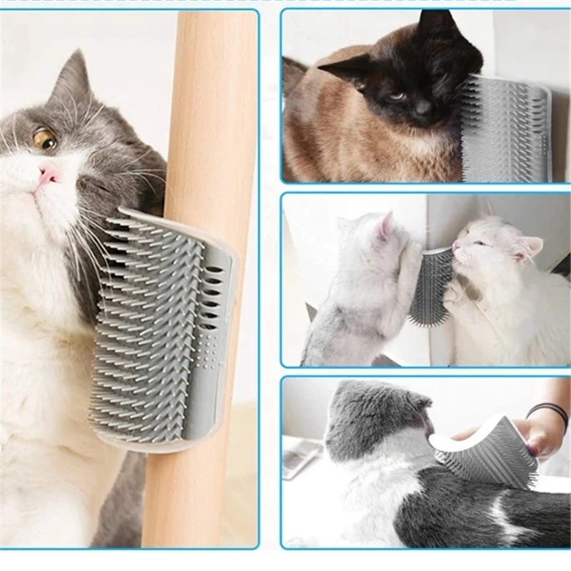 1PC Cat Self Groomer With Catnip Cats Wall Corner Massage Comb Brush Rubs The Face With A Tickling Soft Comb Pet Grooming Supply 1PC Cat Self Groomer With Catnip Cats Wall Corner Massage Comb Brush Rubs The Face With A Tickling Soft Comb Pet Grooming Supply