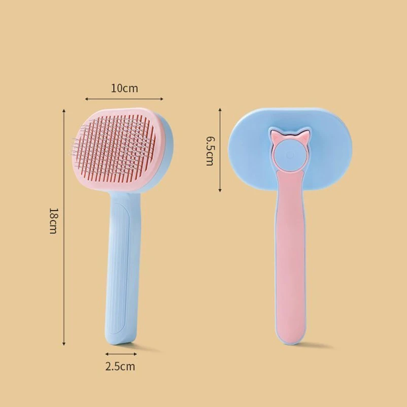 Cat brush for dogs to float hair accessories Blue cat short Muppet cleaning hair removal comb cat supplies