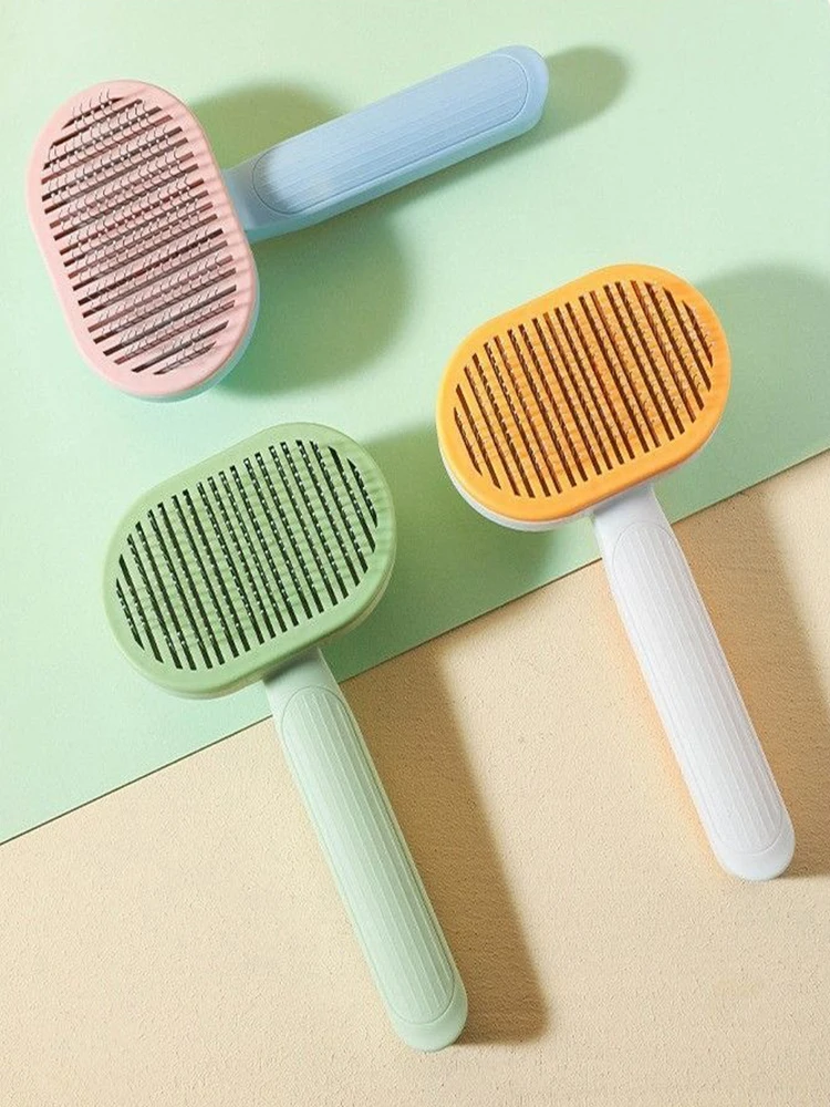 Cat brush for dogs to float hair accessories Blue cat short Muppet cleaning hair removal comb cat supplies