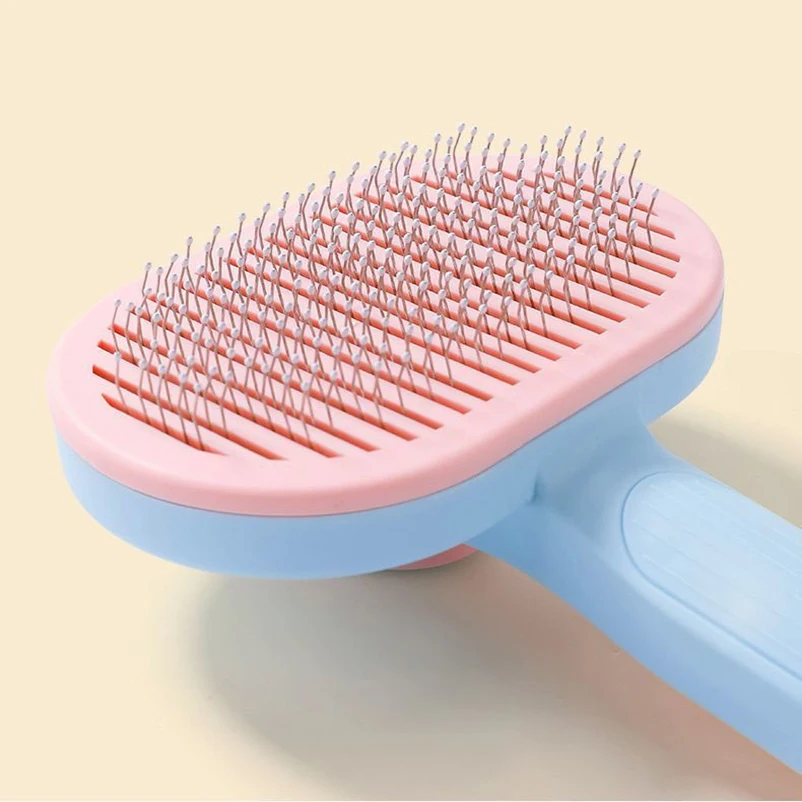 Cat brush for dogs to float hair accessories Blue cat short Muppet cleaning hair removal comb cat supplies