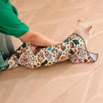 Cat Restraint Wrap Self-Adherent Cat Swaddle Burrito Wrap Anti-Bite Anti-Escape Cat Grooming Wrap for Pet Medical Nail Clipping - Image 3