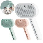 3 in 1 Cat Steam Brush Pet Spray Hair Removal Comb Cat Hair Brush Dog Brush for Shedding & Grooming for Cats Dogs Small Animals