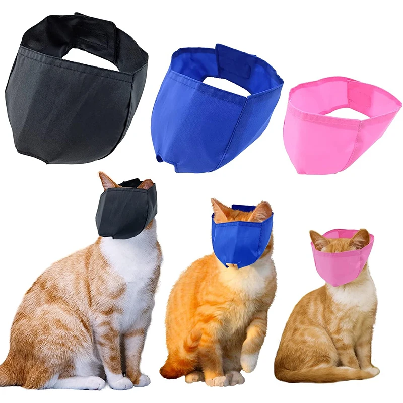 Cat Anti-Bite Muzzles Breathable Nylon Protective Hood Cats Bathing Grooming Anti-scratch Face Mask Groomer Helpers Pet Supplies Cat Anti-Bite Muzzles Breathable Nylon Protective Hood Cats Bathing Grooming Anti-scratch Face Mask Groomer Helpers Pet Supplies