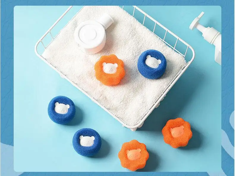 Pet Hair Remover Reusable Ball Wool Sticker Cat Hair Remover Pet Fur Lint Catcher Cleaning Tools Laundry Washing Machine Filter