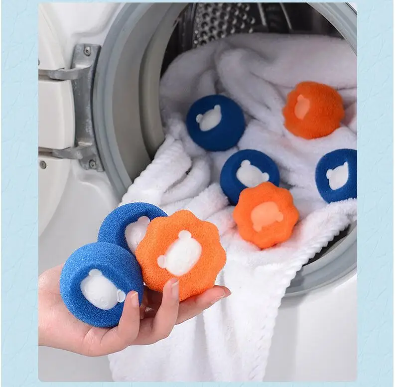 Pet Hair Remover Reusable Ball Wool Sticker Cat Hair Remover Pet Fur Lint Catcher Cleaning Tools Laundry Washing Machine Filter