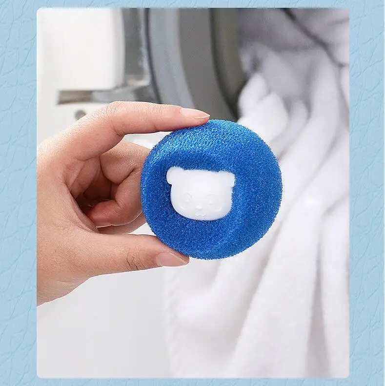 Pet Hair Remover Reusable Ball Wool Sticker Cat Hair Remover Pet Fur Lint Catcher Cleaning Tools Laundry Washing Machine Filter