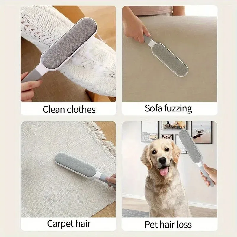 Reusable Pet Cat Hair Fur Roller Brush Reusable Static Dusting Cleaning Brushes Manual Cleaner Tool Magic Clothes Lint Remover