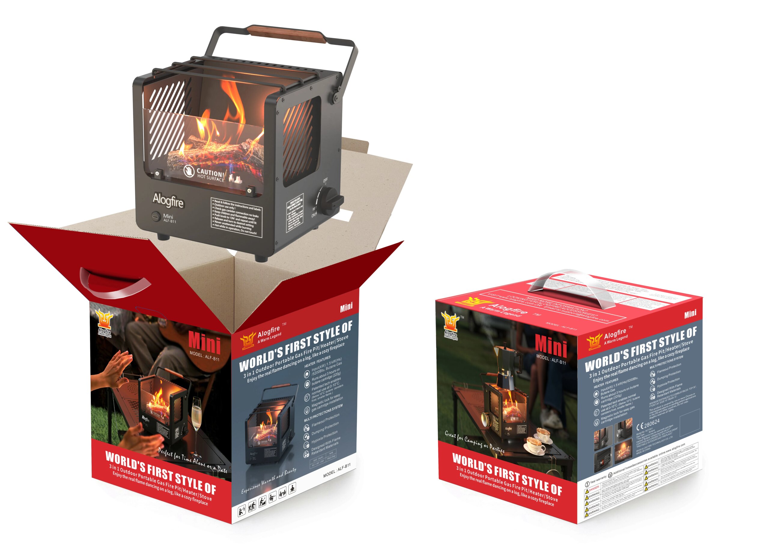 ALOGFIRE 3 in 1 Portable Heater, Stove and Fire pit/portable Gas Heater//Portable patios heater/ Outdoor Gas Fireplace ALOGFIRE 3 in 1 Portable Heater, Stove and Fire pit/portable Gas Heater//Portable patios heater/ Outdoor Gas Fireplace