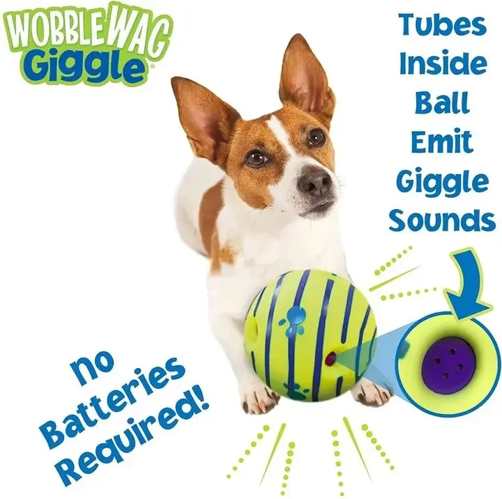 Funny Interactive Giggle Ball - Balls for Dog IQ Training, Pet Interactive Toy, Stimulating Play, Mental Stimulation, and Exerci Funny Interactive Giggle Ball - Balls for Dog IQ Training, Pet Interactive Toy, Stimulating Play, Mental Stimulation, and Exerci